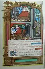 Scène de naissance et de mort, f.114v.