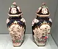 Paire de vases Hampton Court, Worcester, 1769-1775