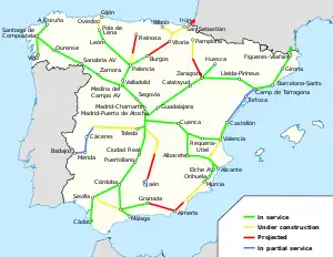 Image illustrative de l’article Alta Velocidad Española