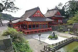 Vue du sanctuaire Hishizuminomiya