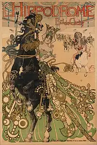 L'Hippodrome, boulevard de Clichy (Paris), 1905, affiche.