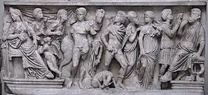 Hippolyte et Phèdre, sarcophage, v. 290.