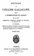 Histoire de l'église Gallicane couverture