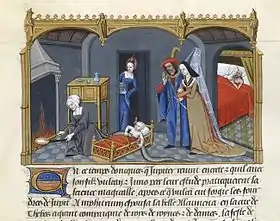 Hercule tuant un serpent, f.73