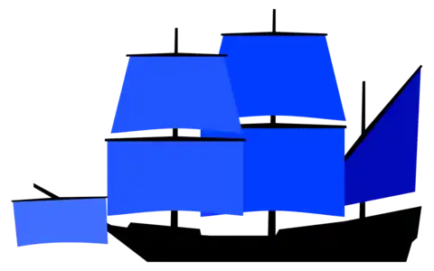 XVIe siècle-XVIIe siècle ; civadière à l'avant, nombre d'étages de voilures limité, voile latine à l'arrière