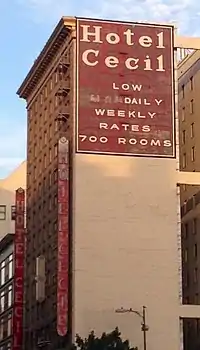 Le Cecil Hotel, en 2013.