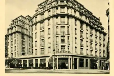 La façade extérieure dans les années 1930.