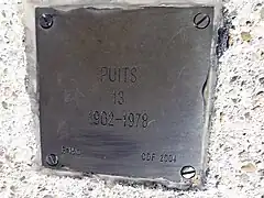 Puits no 13, 1902-1978.