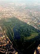 Vue aérienne de Hyde Park.