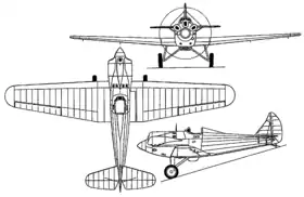vue en plan de l’avion
