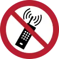 P013 – Interdiction d'activer des téléphones mobiles