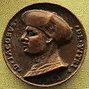 Médaille de 1528 représentant Jacques de Vitry