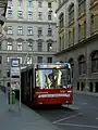 Ligne 70 à l'arrêt Honvéd utca en 2013.