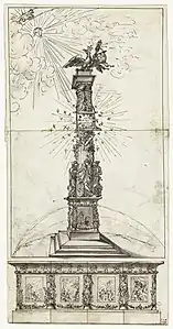 Projet de décoration (colonne) à la gloire de Napoléon, Paris, musée Carnavalet.