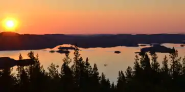 Le soleil de minuit.