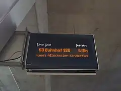 Ligne 50 BVB vers Bâle.