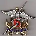 Insigne de le 6e batterie du 5e R.I.A.O.M.