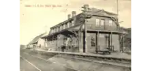 Gare de Ste-Flavie (Mont-Joli) vers 1880.