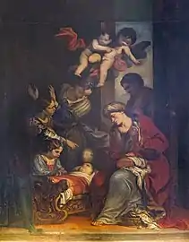 La naissance de Rose de Lima par Francesco Zanella.