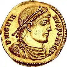 Solidus de l'empereur Jovien, époux de Charito.
