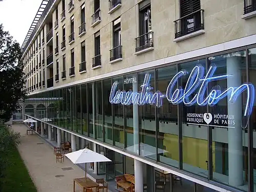 L'hôpital Corentin-Celton.