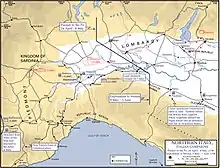 Carte de la campagne d'Italie