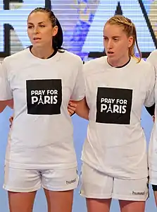 Avec sa compatriote Iveta Korešová en 2015