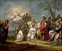tableau représentant le sacrifice d’Iphigénie