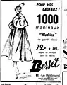 Publicité dans la Feuille d'avis de Lausanne, 18 décembre 1951, p. 22