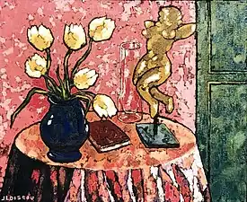 Le vase bleu (1993). (60 × 73 cm)