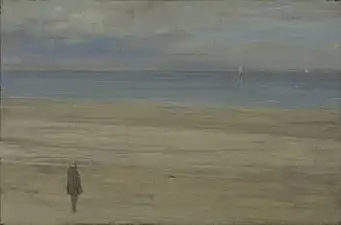 James Abbott McNeill Whistler, Harmonie de bleu et d'argent:Trouville, 1865.