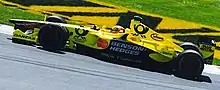 Photo de la Jordan EJ11 de Jarno Trulli au GP du Canada 2001