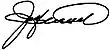 Signature de Jay Hammond