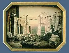 Jean-Baptiste Louis Gros, baron Gros, vue est, daguerréotype, mai juin 1850.