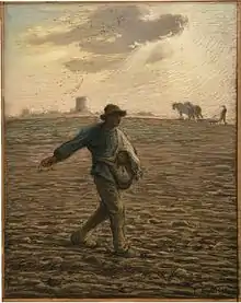 Le Semeur, 1865, Pastel et crayon de bois sur papier, 1865, 47 x 37.5 cm, Clark Art Institute