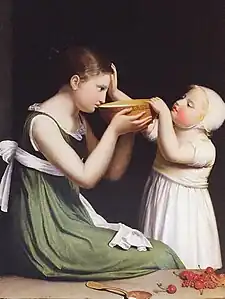 Un déjeuner d'enfants, Salon de 1800, collection privée