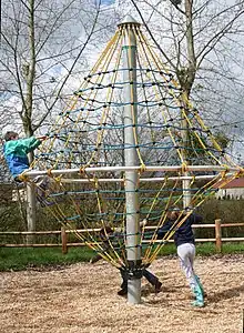Évolution de la cage à poule en structures en doubles-cônes à cordes tournantes, la « tornade ».
