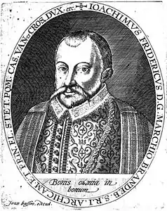 Joachim III Frédéric de Brandebourg, vers 1600.