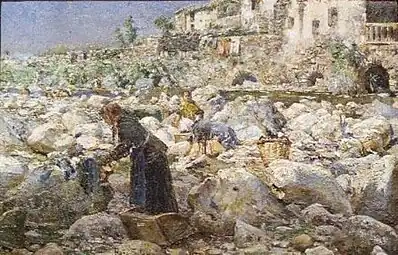 Lavandières, par Joan Roig Soler