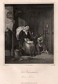 Lieb Großmütterchen, d'après un dessin de Christian Andreas Schleisner (de) (n. d.).