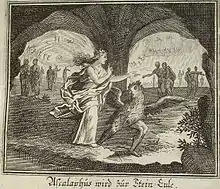 Ascalaphe est transformé en hibou.