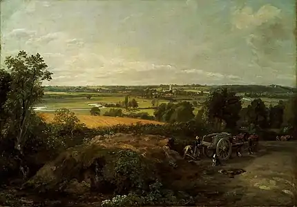 La Vallée de la Stour etl'église de Dedham, vers 1815Musée des Beaux-Arts de Boston
