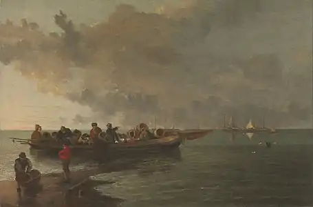 A Barge with a Wounded Soldier