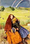 La Jeune Aveugle par John Everett Millais.