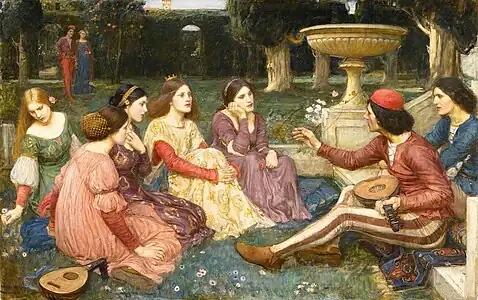 Un conte du Décaméron, par John William Waterhouse, 1916.