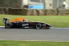 Jon Lancaster au volant lors du championnat de l'Eurocup Formule Renault en 2007