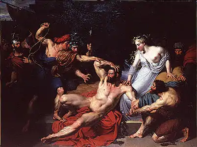 Samson livré aux Philistins par Dalila (1821), Paris, École nationale supérieure des beaux-arts.