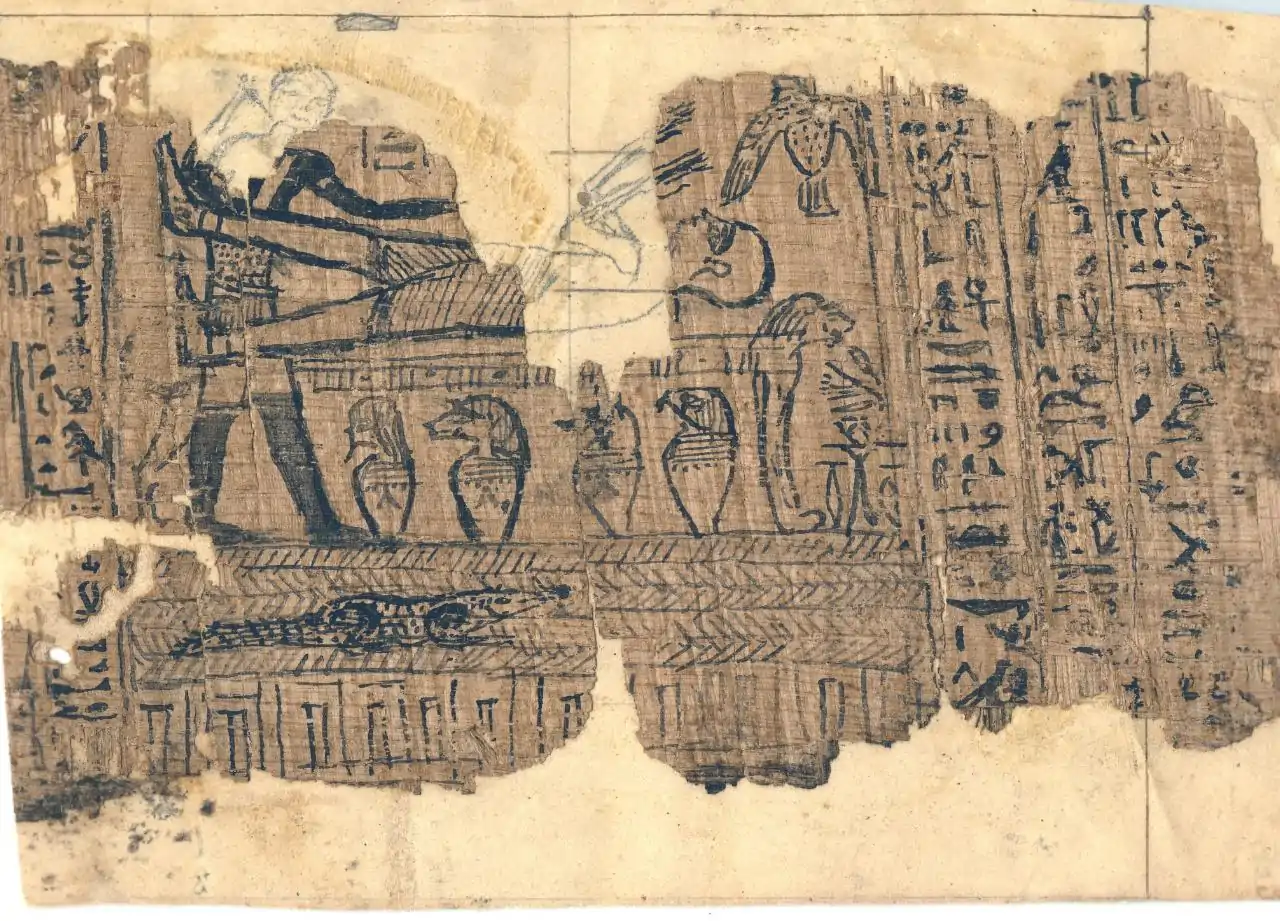 Papyrus correspondant qui a été retrouvé.