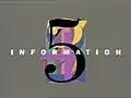 Logo de l'Information de La Cinq du 2 septembre 1991 au 12 avril 1992.