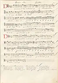 partition manuscrite